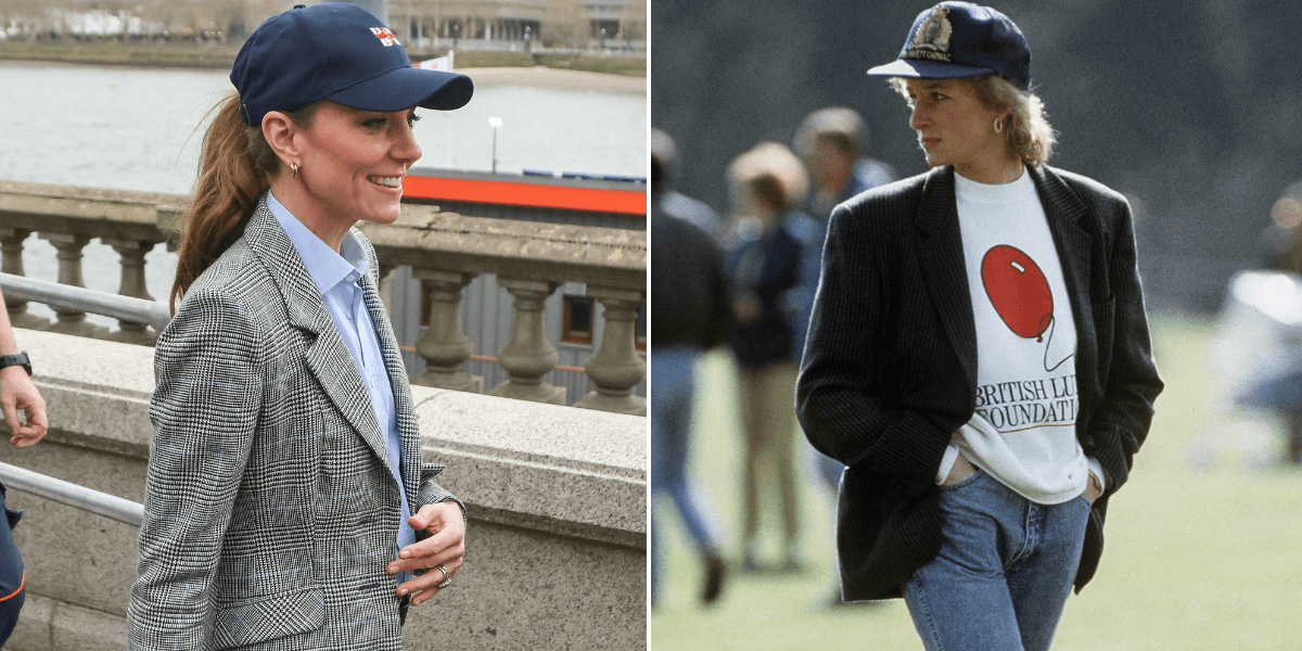Princess of Wales channels Princess Diana’s baseball cap style on the River Thames Princess of Wales channels Princess Diana’s baseball cap style on the River Thames