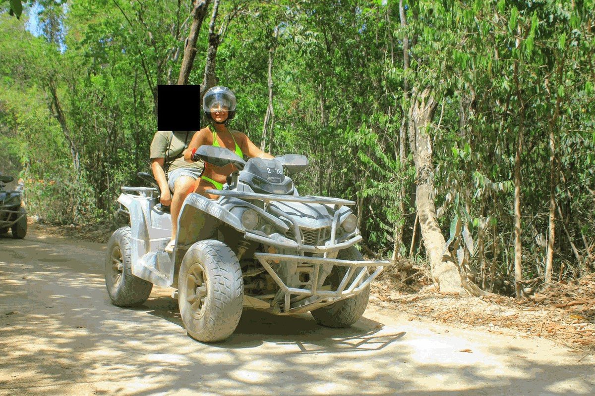 Catherine Wieland quadbiking in Mexico