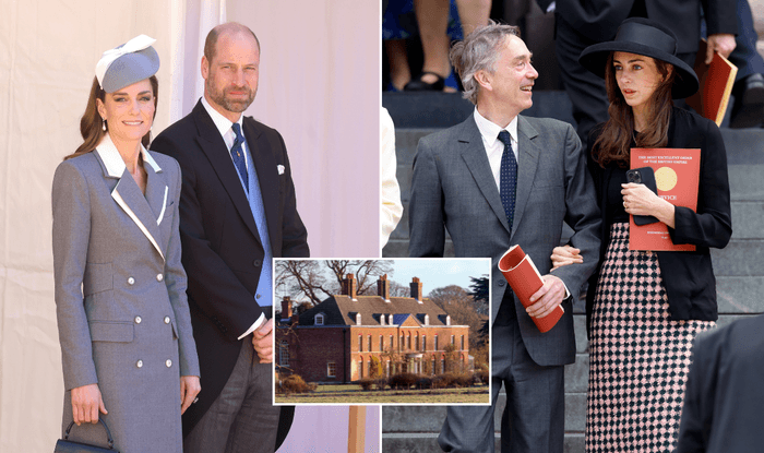 Catherine, William and Rose Hanbury