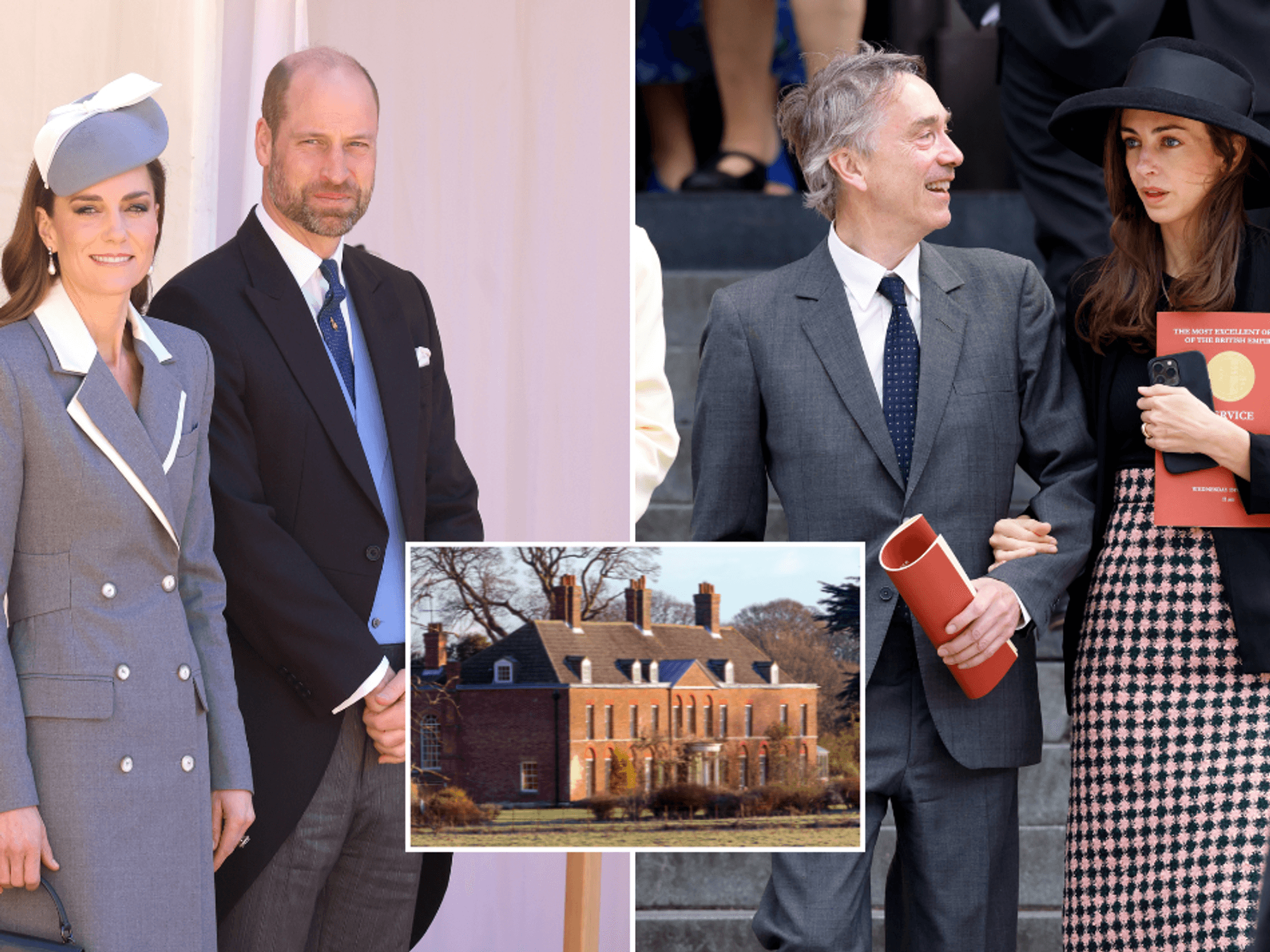 Catherine, William and Rose Hanbury