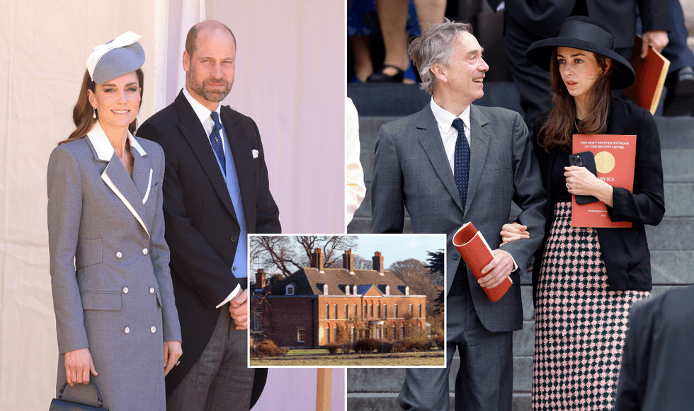Catherine, William and Rose Hanbury