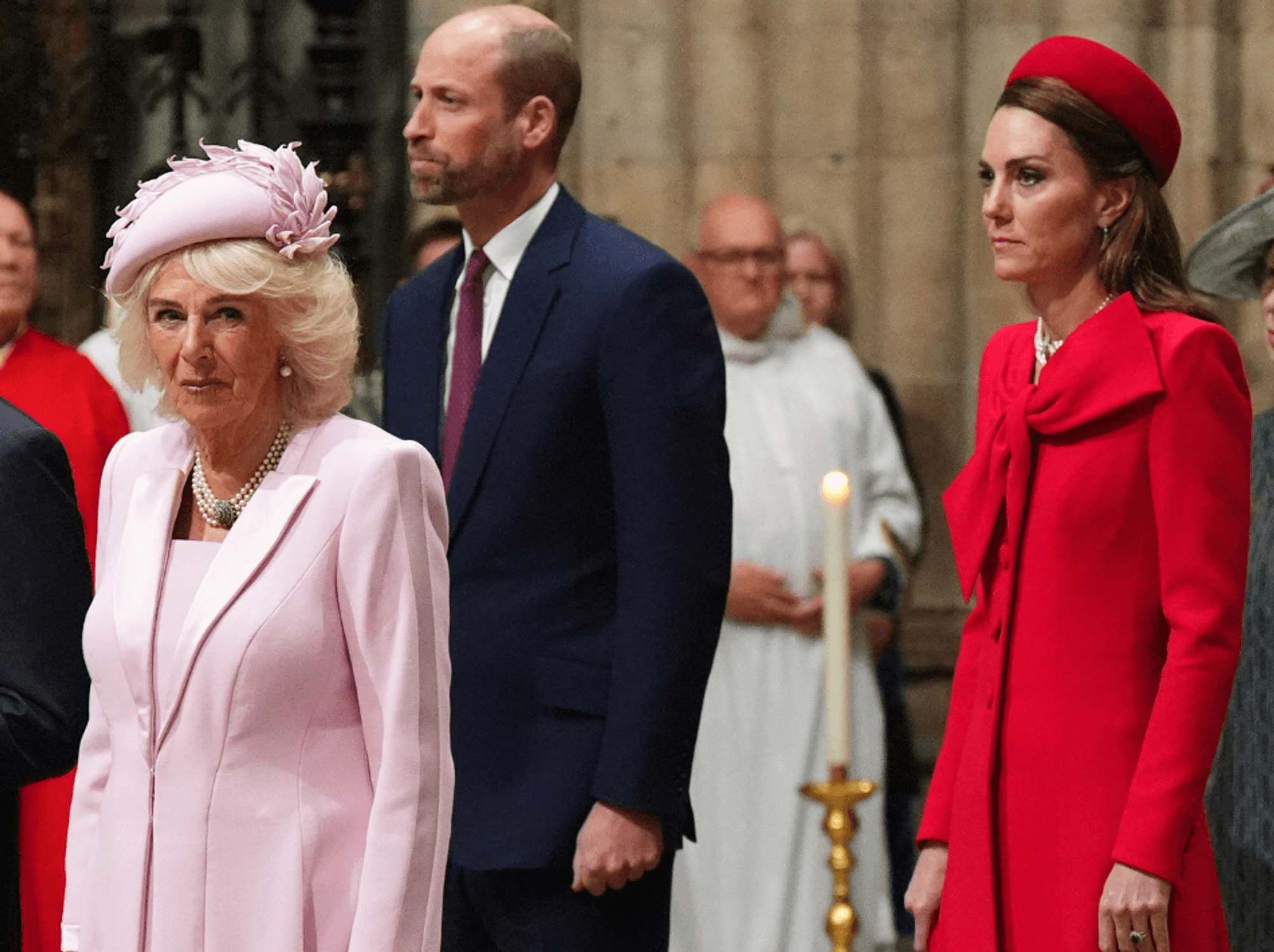 Catherine, William, King and Queen