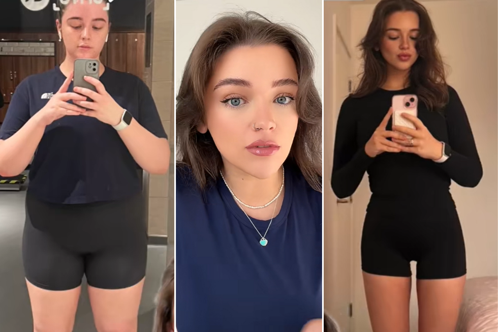 Cay Bennett talking to followers, sharing her before and after images