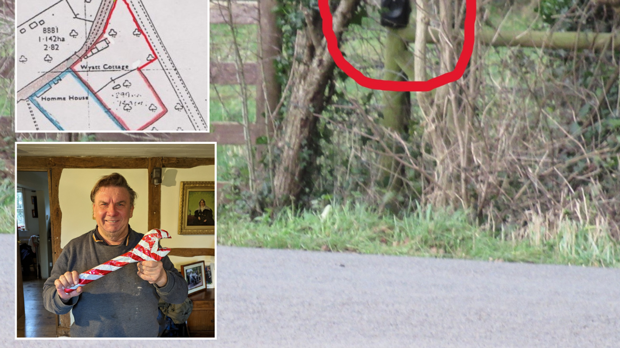 CCTV camera with inset of map of location and inset of Martin Prior