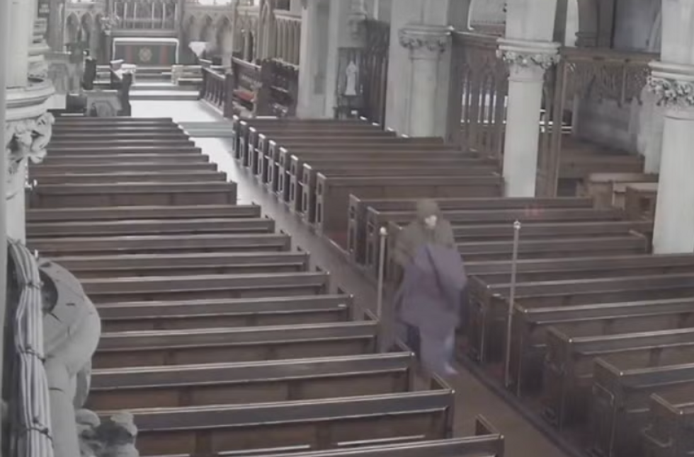 CCTV footage of the incident