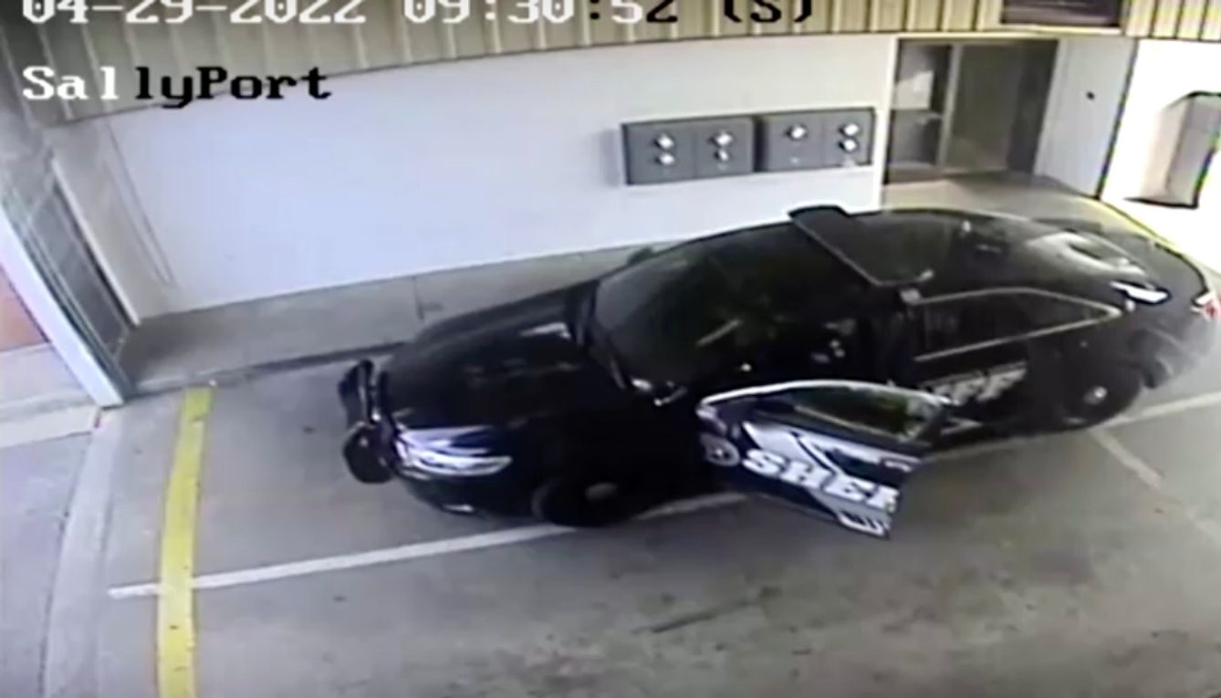 CCTV footage shows the couple attempting their getaway.