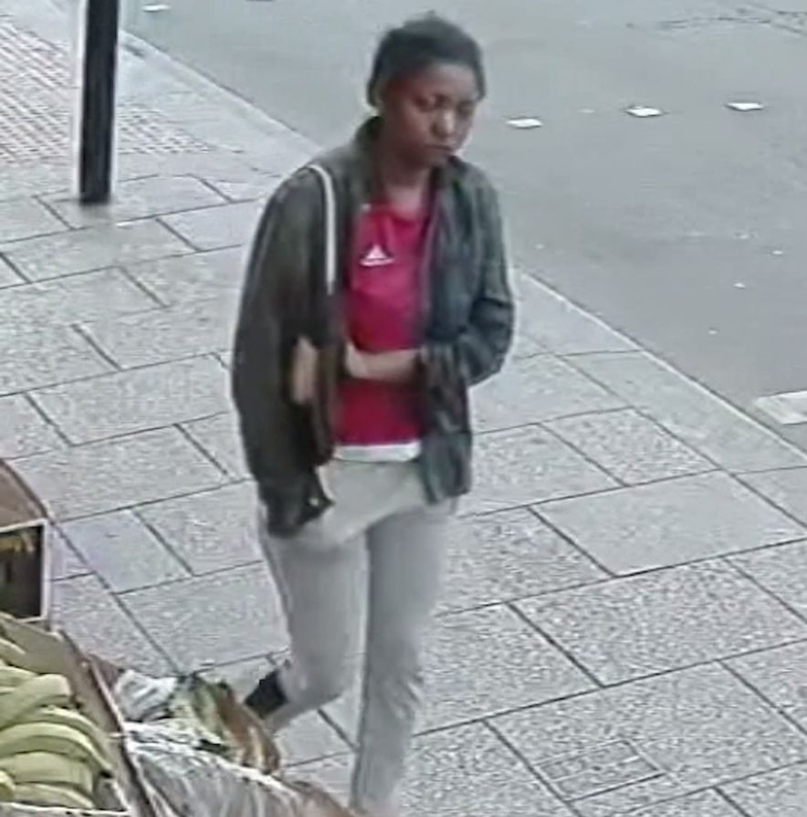 CCTV image issued by the Metropolitan Police of Owami Davies walking in Croydon