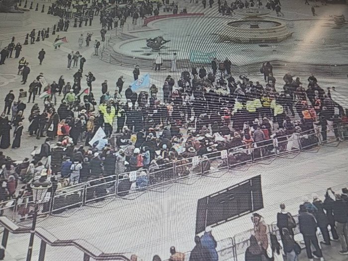 CCTV of the protest