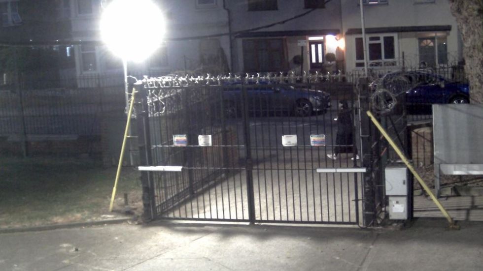 CCTV stills taken of King outside an army Barracks in east London