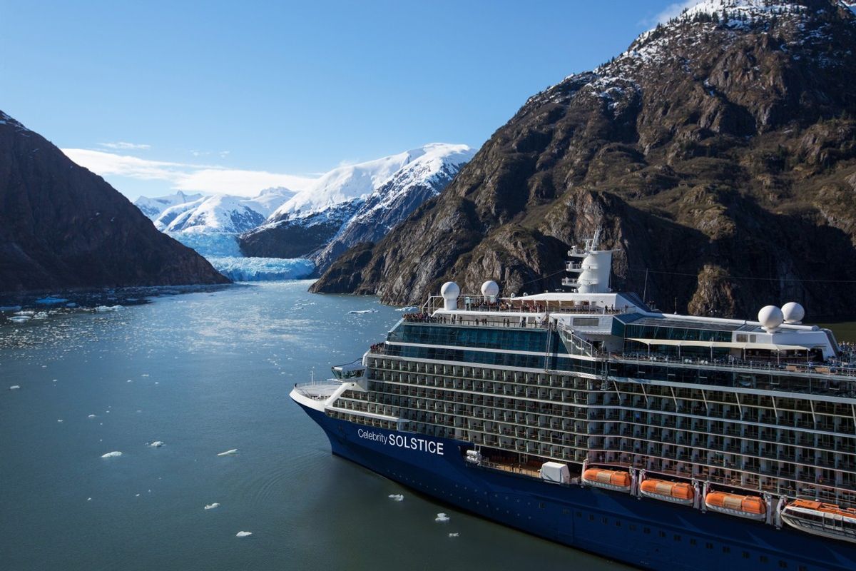 Celebrity Cruise ship on water