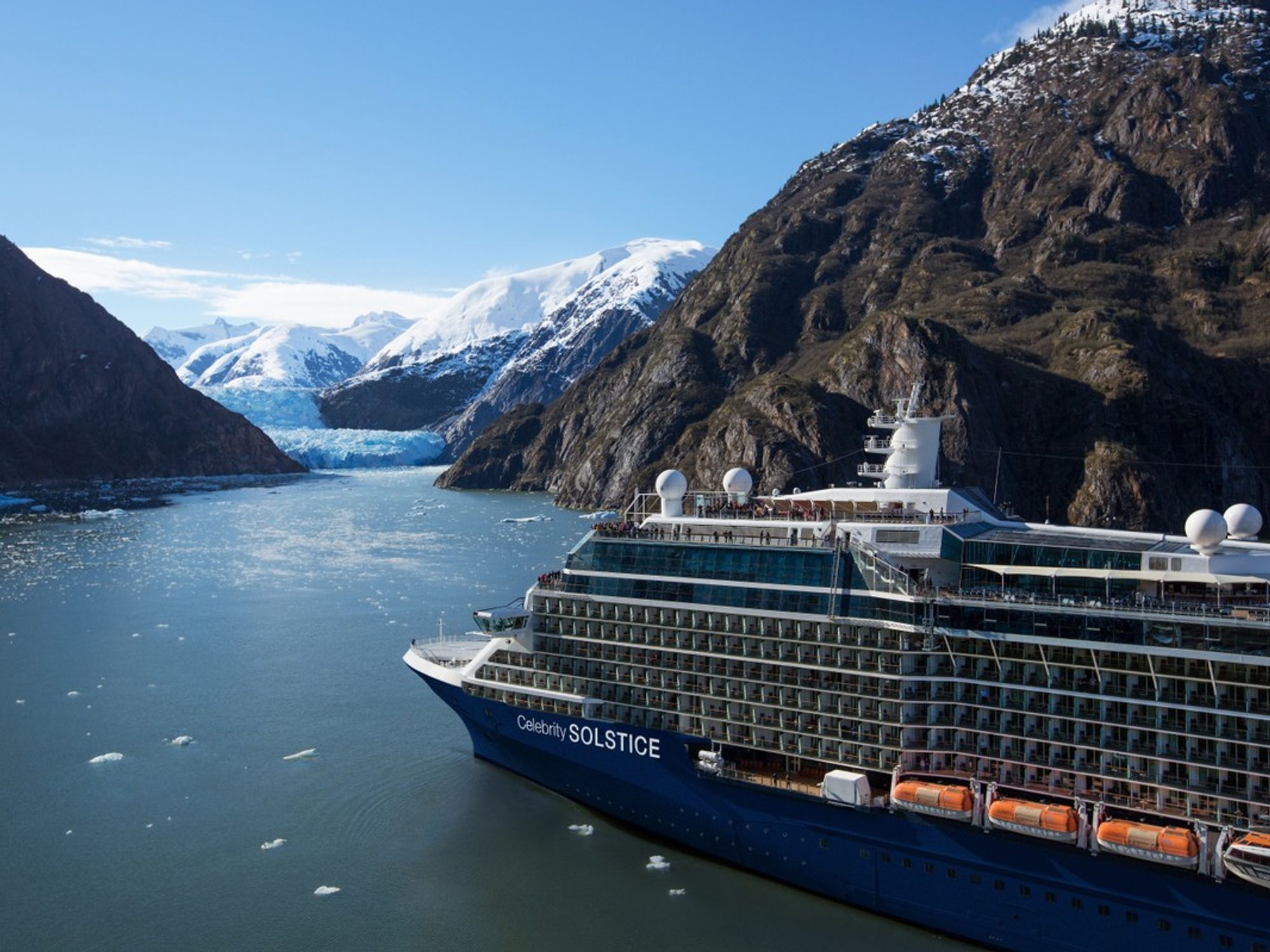 Celebrity Cruise ship on water