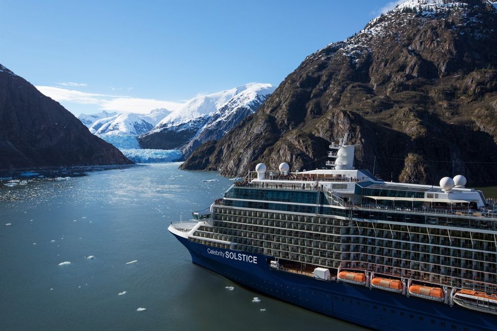 Celebrity Cruise ship on water