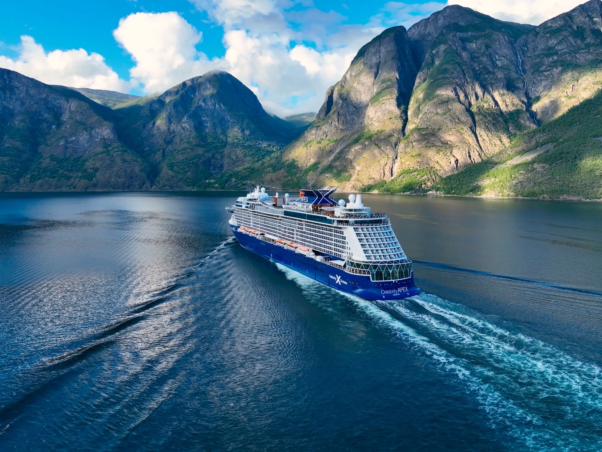 Celebrity Cruises ship in Norway