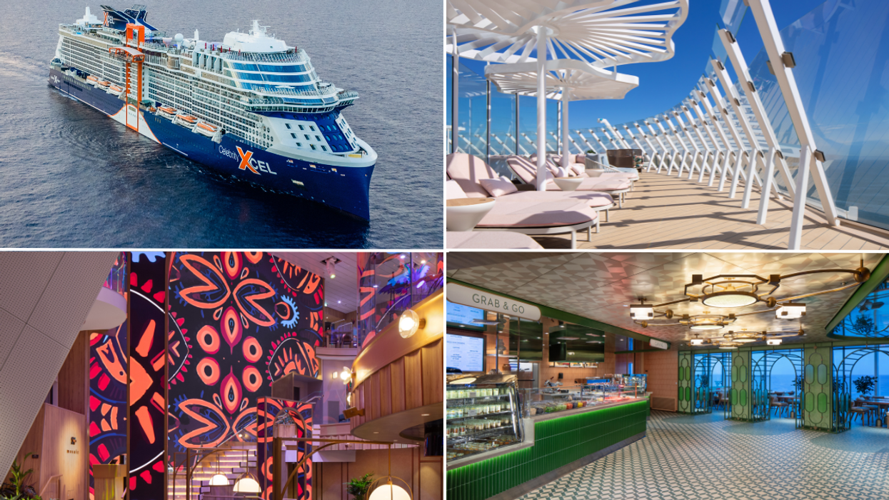 Celebrity Xcel ship / grab and go dining / Vitamin D deck / Bazaar