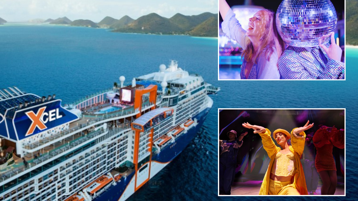 Celebrity Xcel ship / People at disco on Celebrity Xcel /Performer on Celebrity Xcel