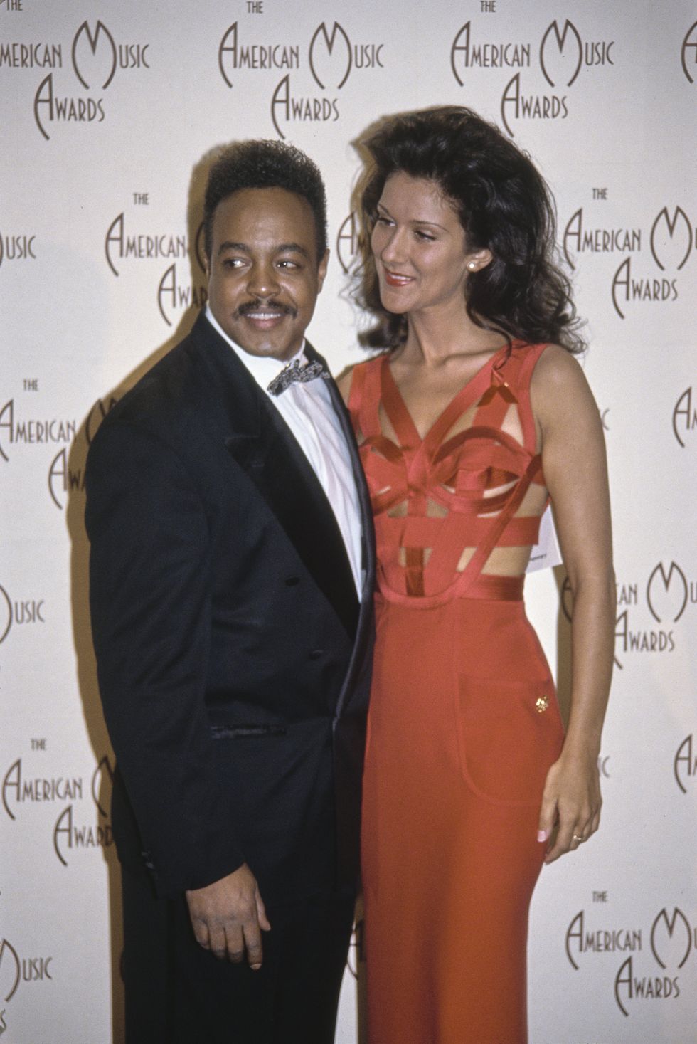Celine Dion and Peabo Bryson at the 1993 American Music Awards
