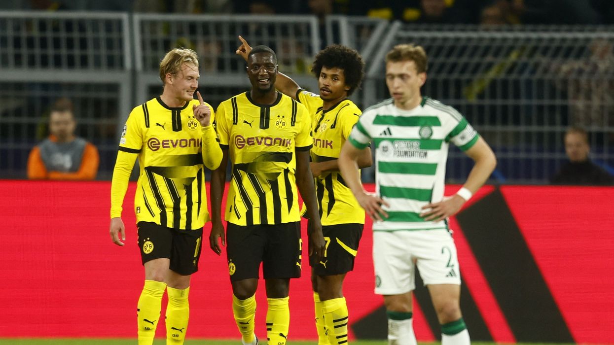 Celtic went down 4-1 in the first half against Borussia Dortmund