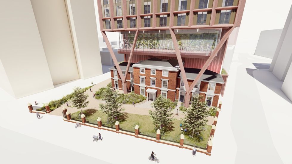 CGI plans for a new skyscraper