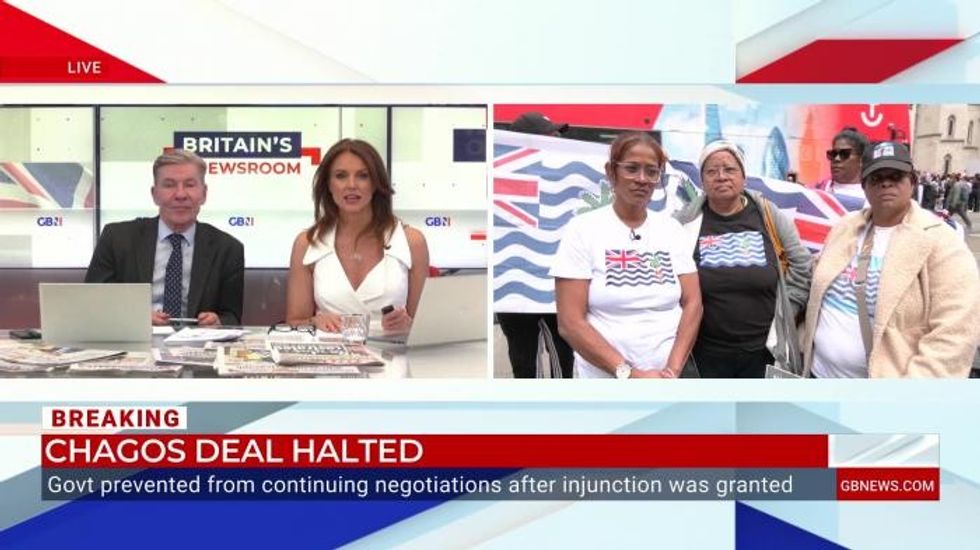 Chagossian protesters appear on GB News