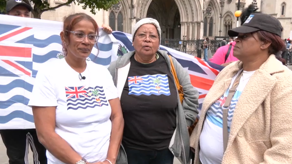 Chagossians speak from outside the High Court