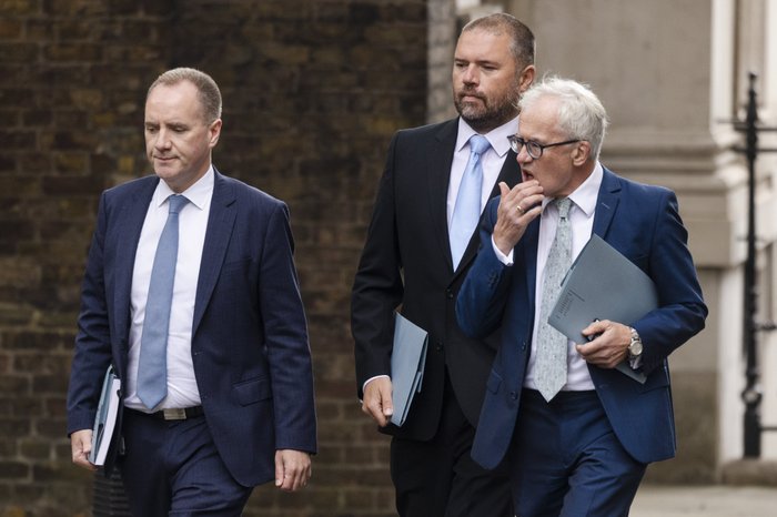 Chair of the OBR, Office For Budget Responsibility, Richard Hughes, (left) tendered his resignation this evening