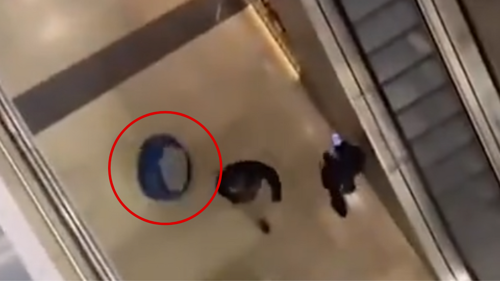 Chair thrown from a height in Westfield, Stratford