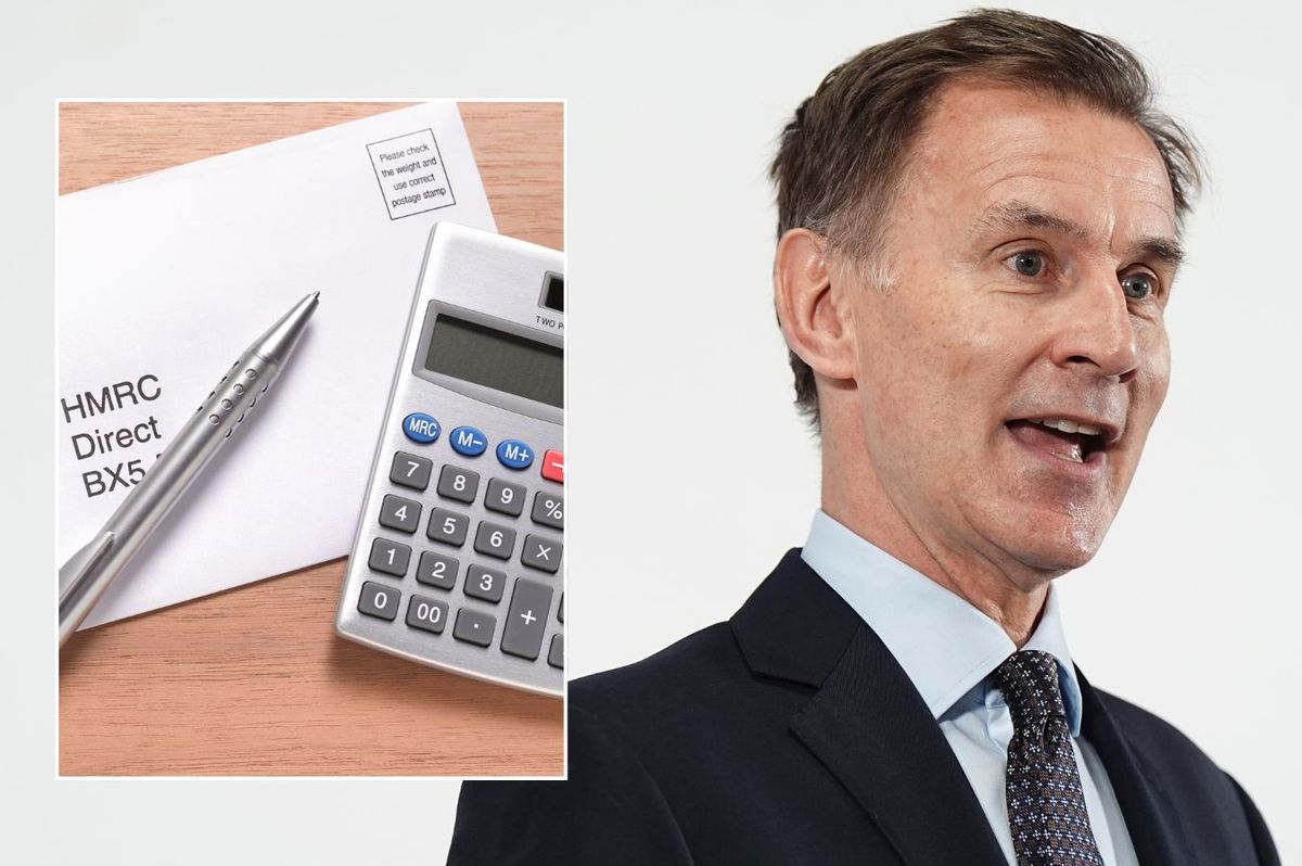Chancellor Jeremy Hunt and HMRC letter