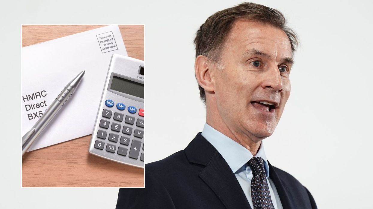 Chancellor Jeremy Hunt and HMRC letter
