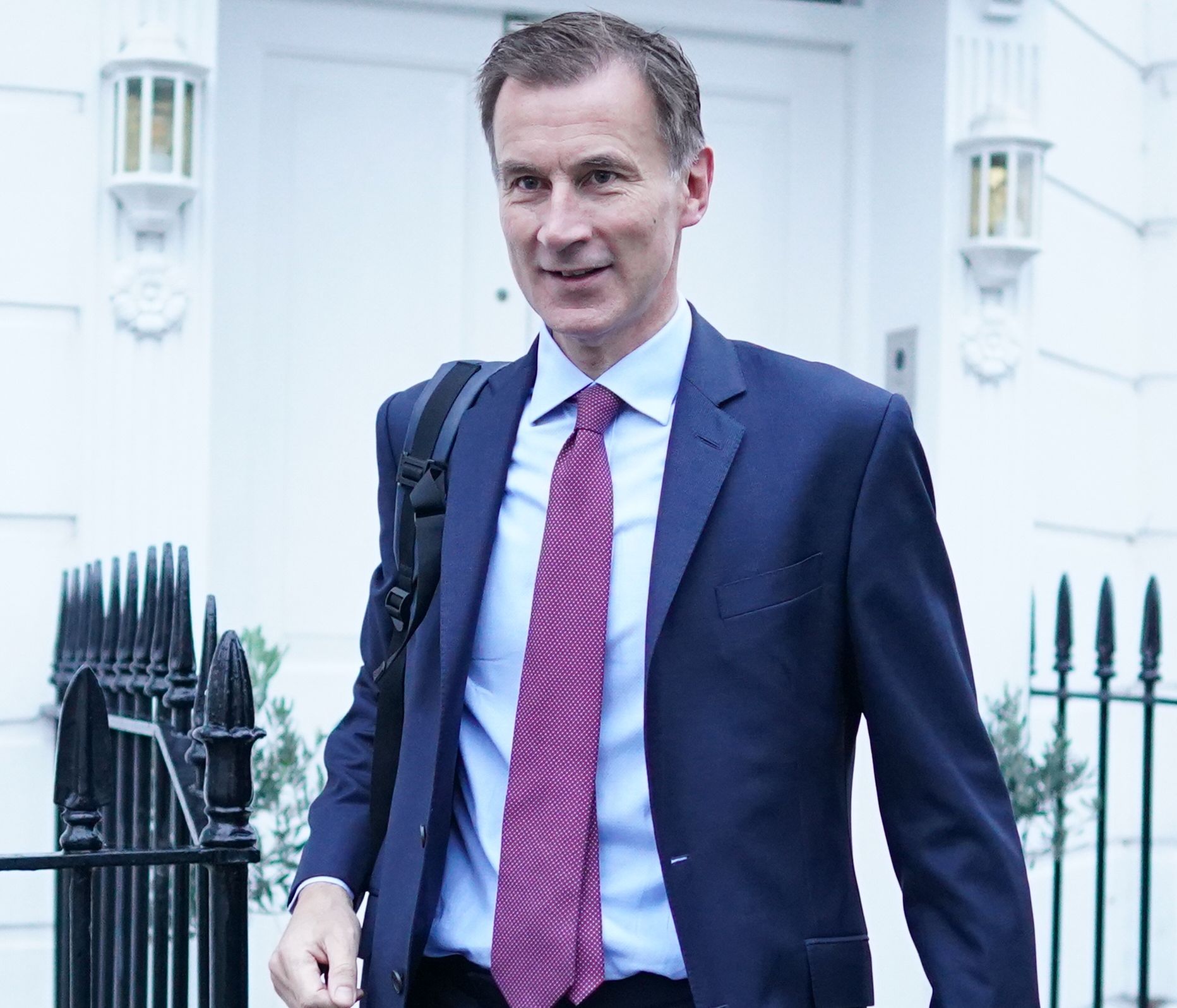 Chancellor of the Exchequer Jeremy Hunt leaves his home in London as he prepares to delivery his autumn statement on Thursday. Picture date: Wednesday November 16, 2022.
