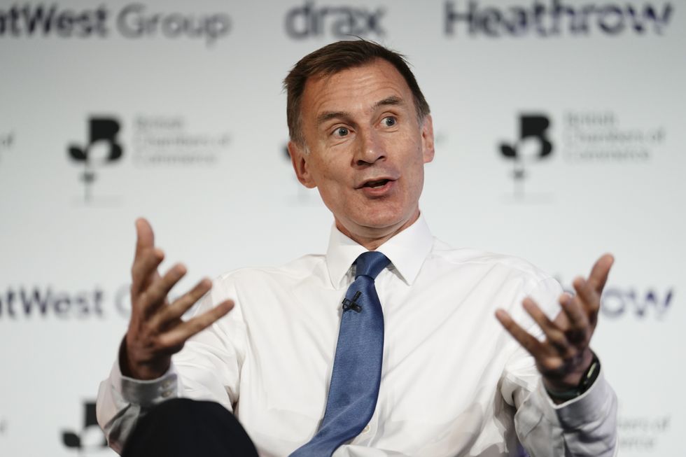 Chancellor of the Exchequer Jeremy Hunt