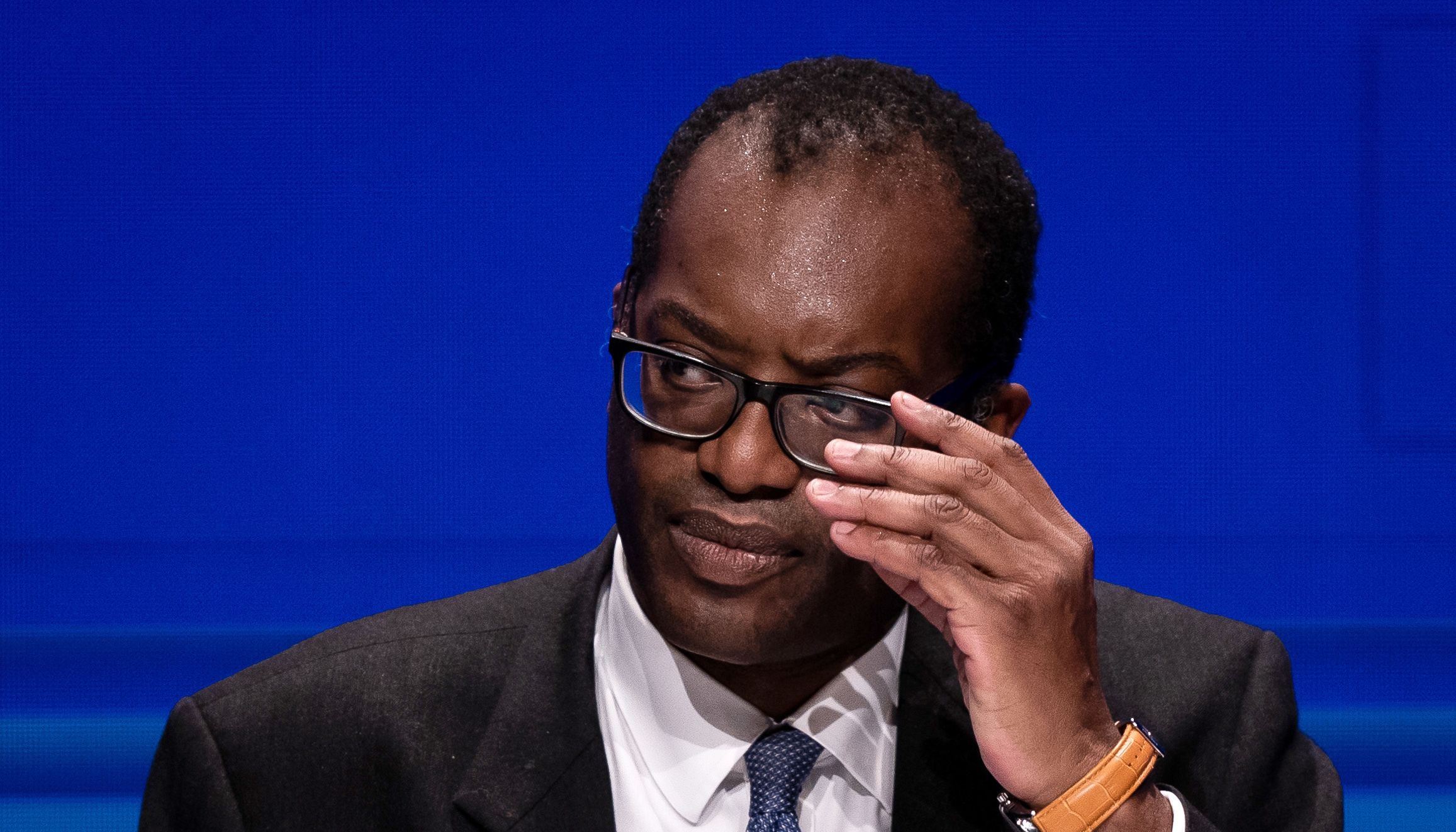 Chancellor of the Exchequer Kwasi Kwarteng delivers his speech at the Conservative Party annual conference at the International Convention Centre in Birmingham. Picture date: Monday October 3, 2022.