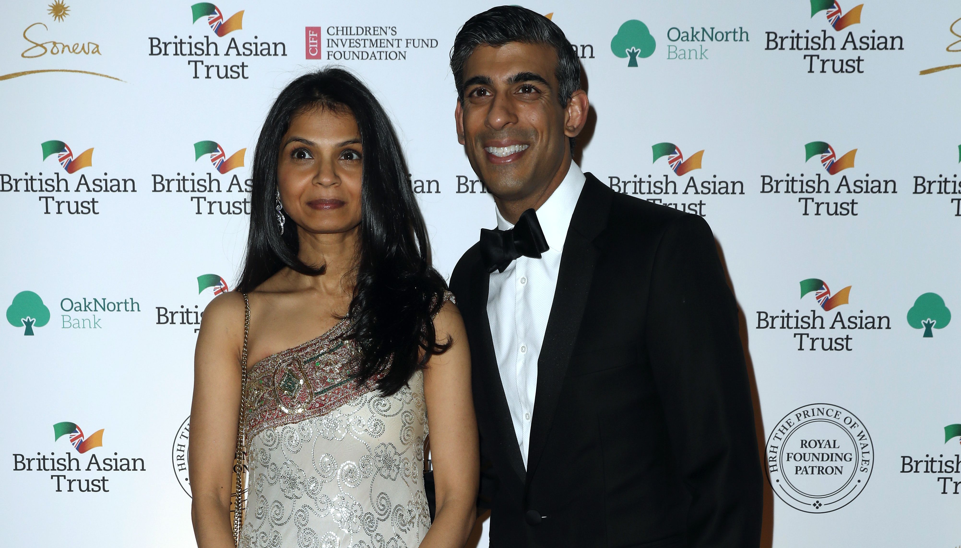 Chancellor of the Exchequer Rishi Sunak and Akshata Murty have been accused by Labour of hypocrisy, saying the family had potentially saved tens of millions of pounds as a result of the arrangement while he was putting up taxes for millions of others.. Picture date: Wednesday February 9, 2022.