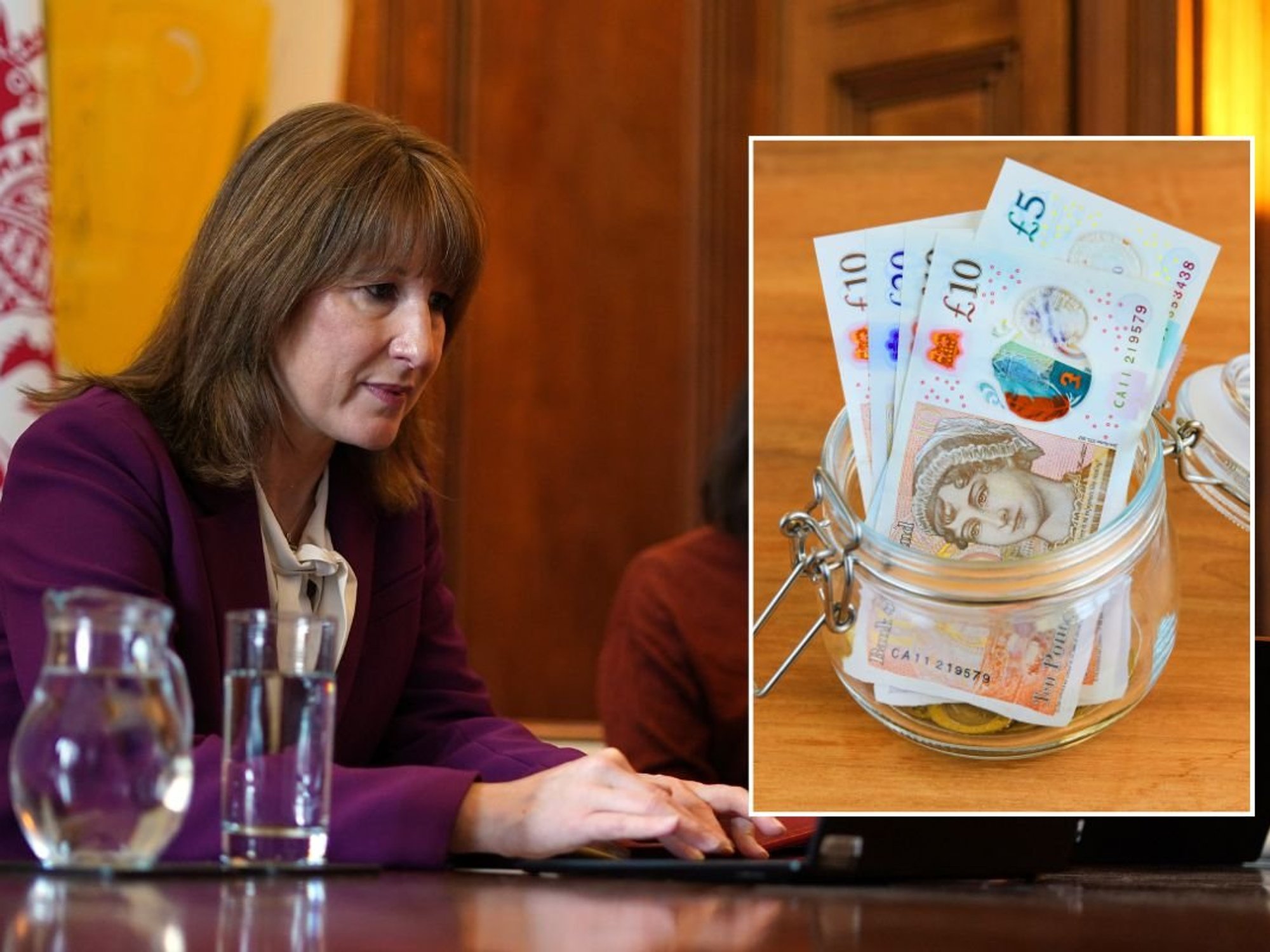 Chancellor Rachel Reeves and a pot of money