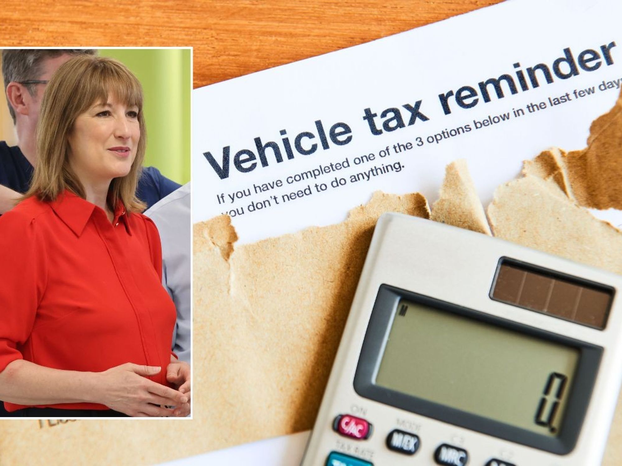 Chancellor Rachel Reeves and vehicle tax reminder
