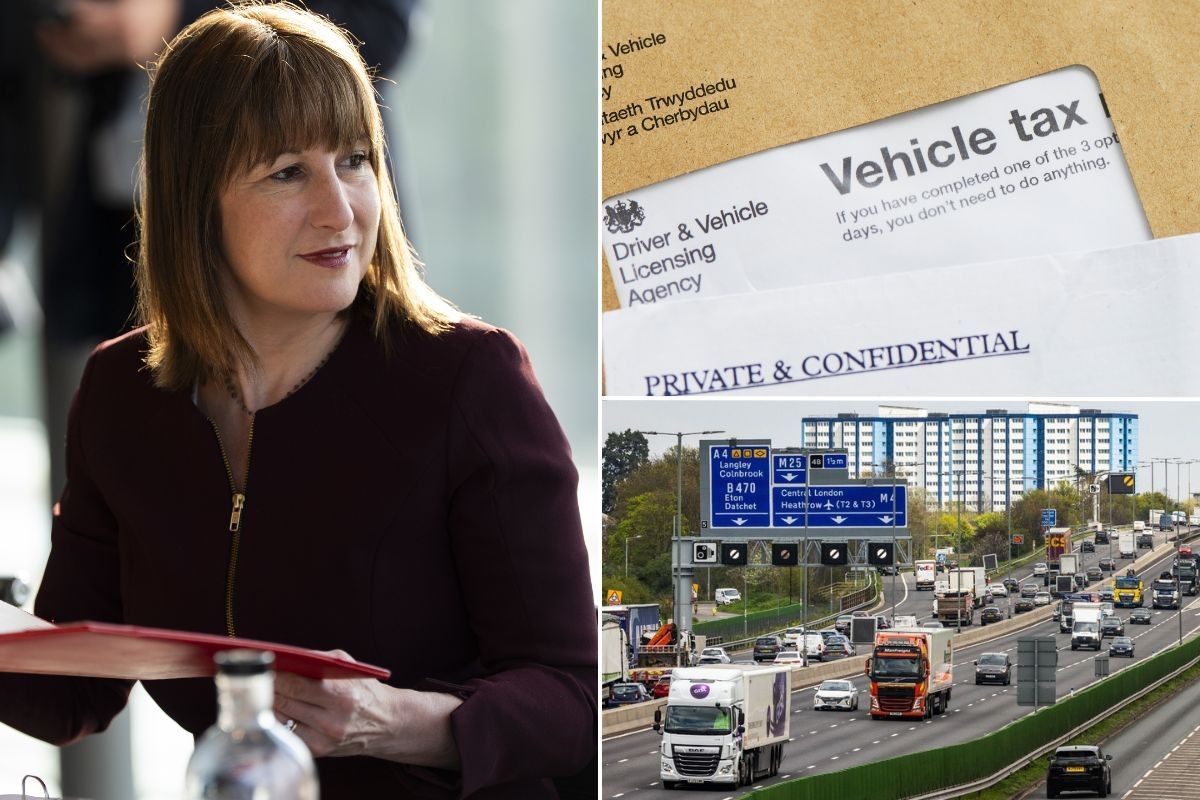 Chancellor Rachel Reeves, car tax and a busy motorway