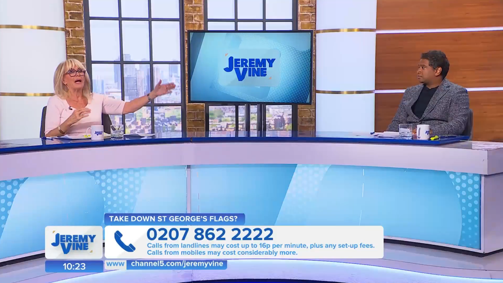 Channel 5 Jeremy Vine: Carole Malone and Gavin Ramjaun