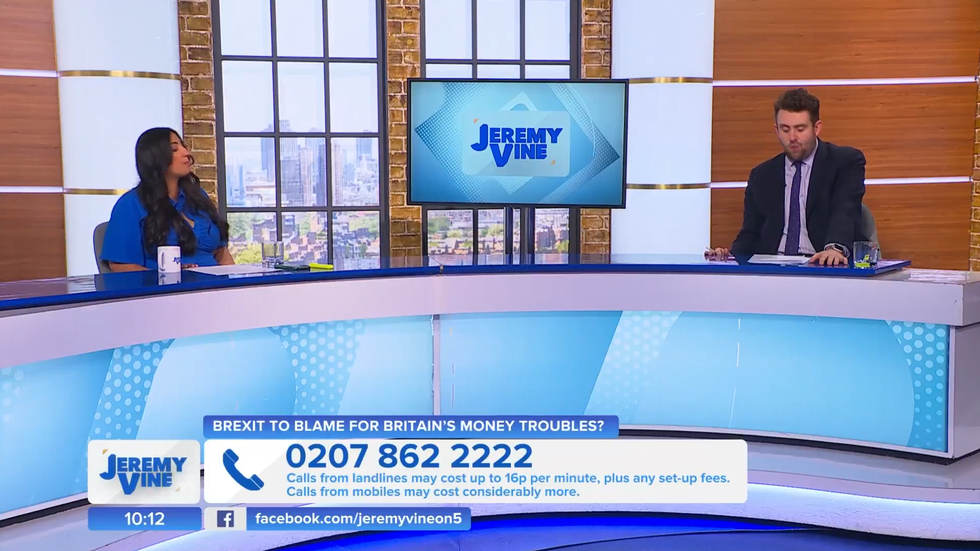 Channel 5 Jeremy Vine: Coco Khan and Christian Calgie