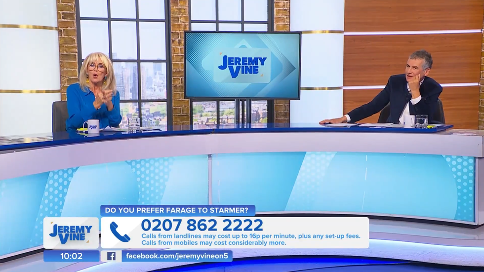 Channel 5 Vine: Carole Malone clashed with Phil Jones