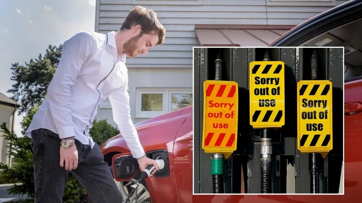 Charging an EV at home and empty fuel pumps