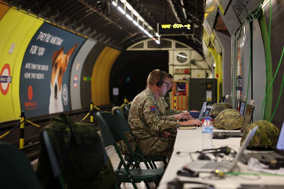 Charing Cross station taken over by British Army in test to control Nato troops from deep underground