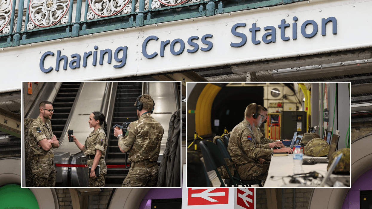 Charing Cross station taken over by British Army in test to control Nato troops from deep underground
