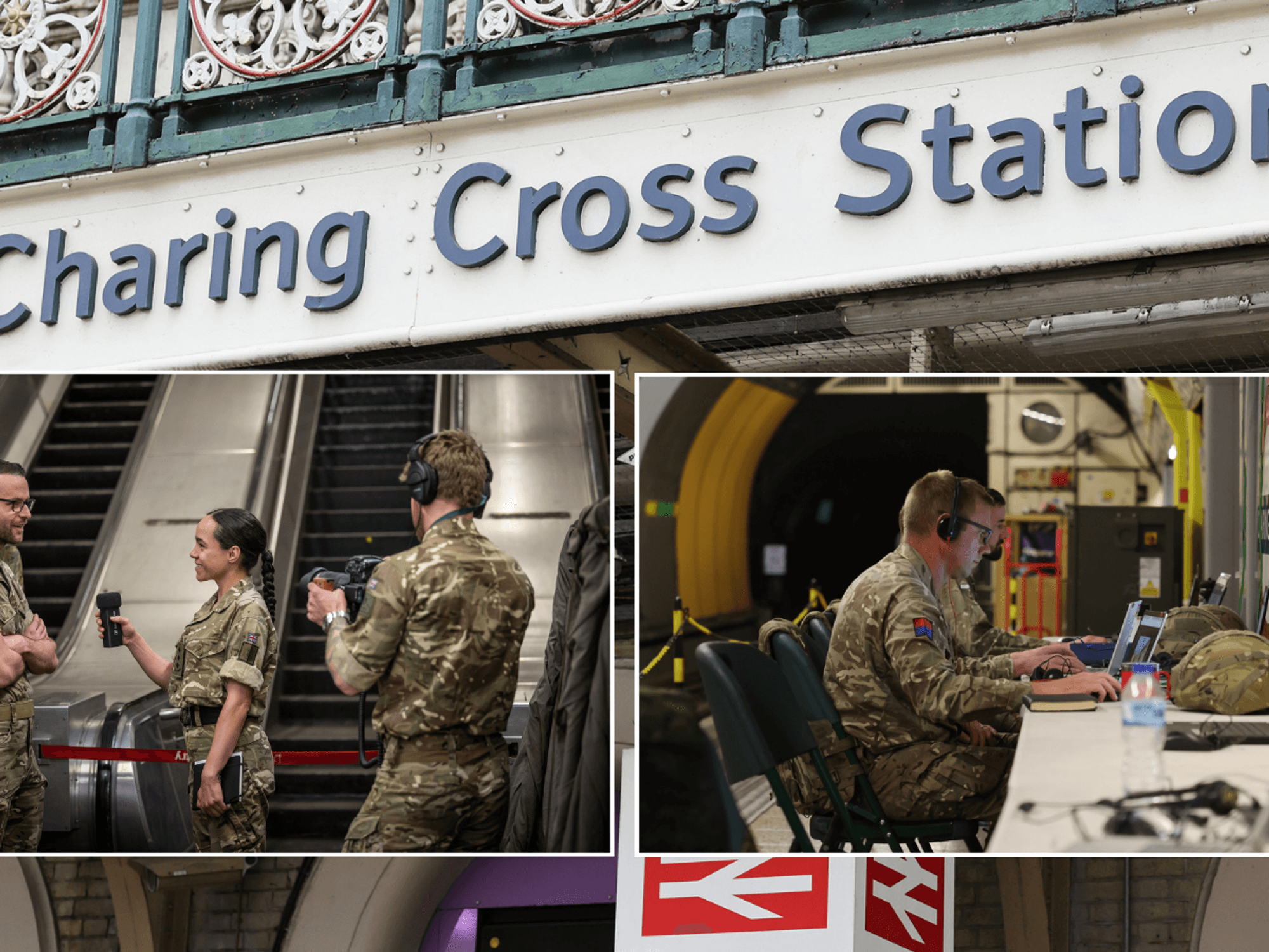 Charing Cross station taken over by British Army in test to control Nato troops from deep underground