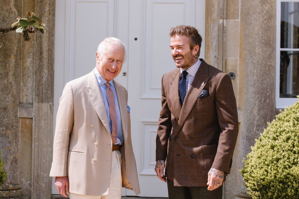 Charles and David Beckham