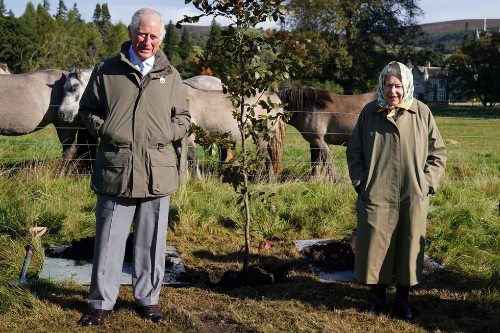 Charles and Queen Elizabeth II
