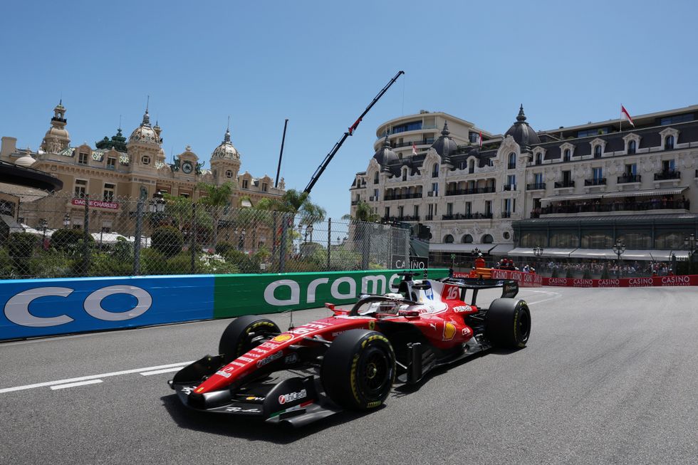 Charles Leclerc beat Lewis Hamilton to top spot in Monaco's first practice session