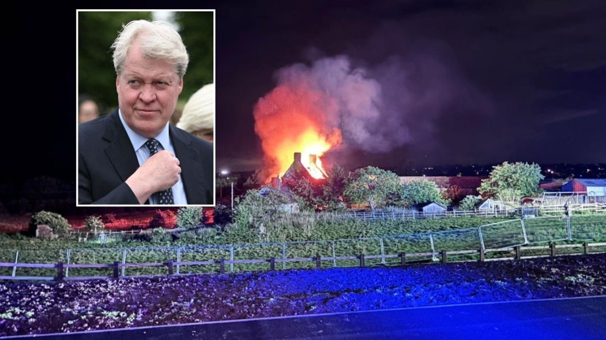 Charles Spencer farmhouse fire