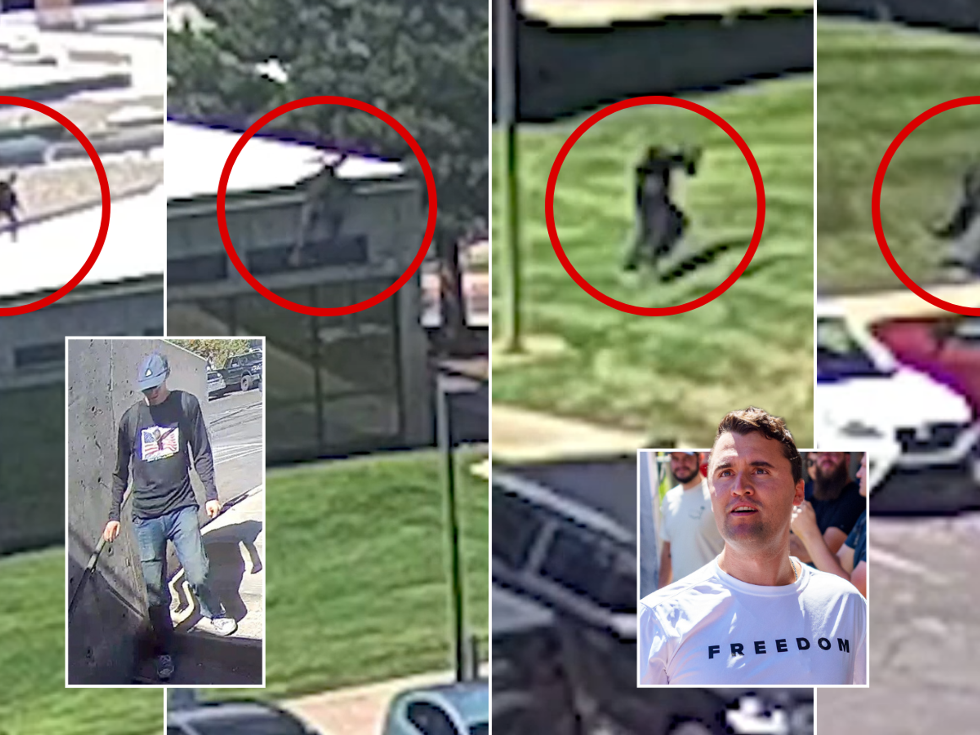 Gunman seen running from roof in bombshell new footage from Charlie Kirk investigation - as hunt ...