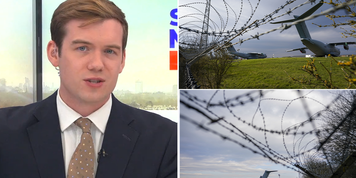 NextImg:Charlie Peters recalls shambolic security at RAF Brize Norton during GB News visit after Palestine Action stunt