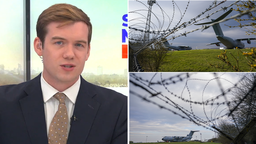 Charlie Peters and images of RAF Brize Norton