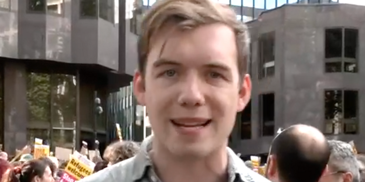 NextImg:WATCH: Charlie Peters reports from Reform HQ amid 'anti-racist' protests